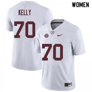 NCAA Women's Alabama Crimson Tide #70 Ryan Kelly Stitched College Nike Authentic White Football Jersey ZS17W76KK